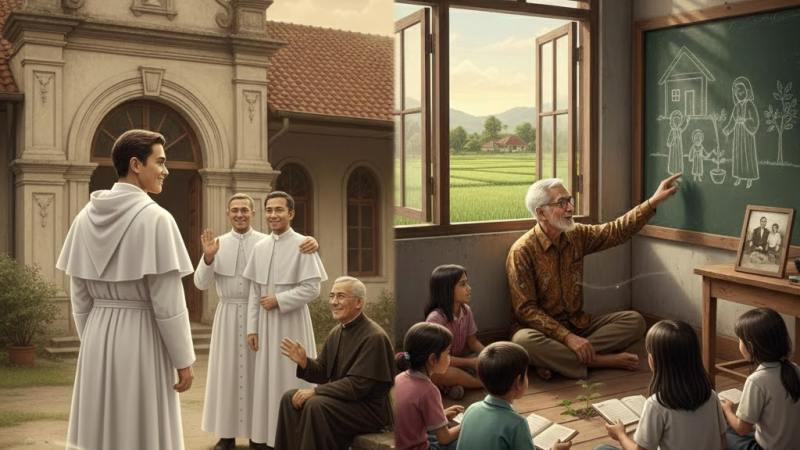 Empat Tahun di Biara, Tujuh Puluh Satu Tahun di Jalan Kasih