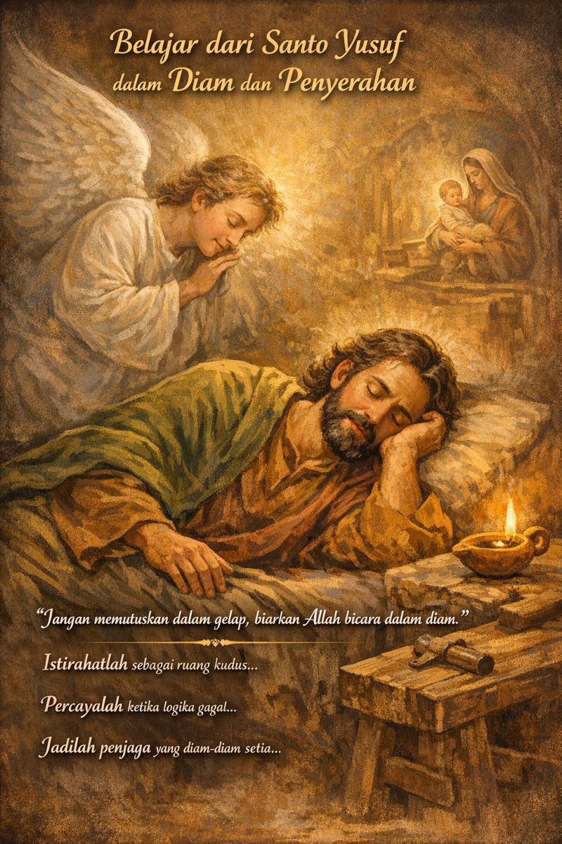 Belajar dari Santo Yusuf dalam Diam dan Penyerahan